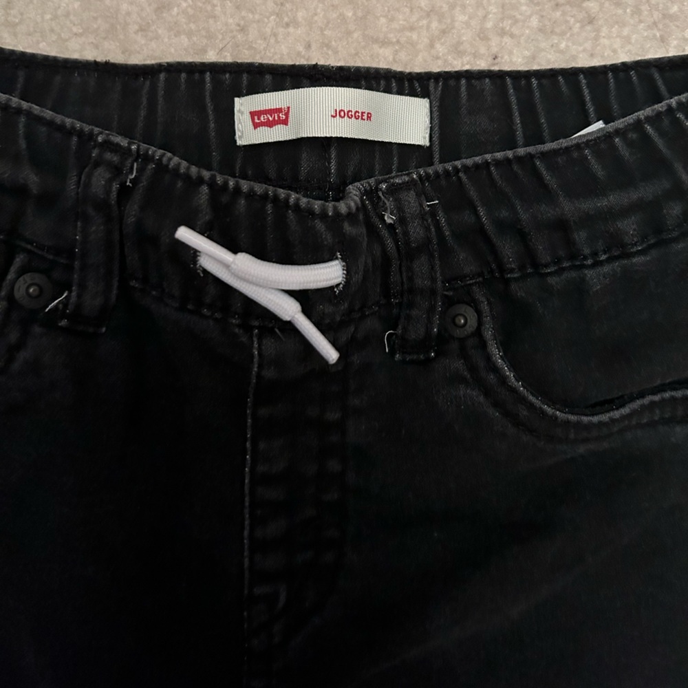 Levi’s Joggers Black Denim Jeans Size 7 Regular - Picture 4 of 4